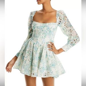Bardot Lila eyelet corset dress